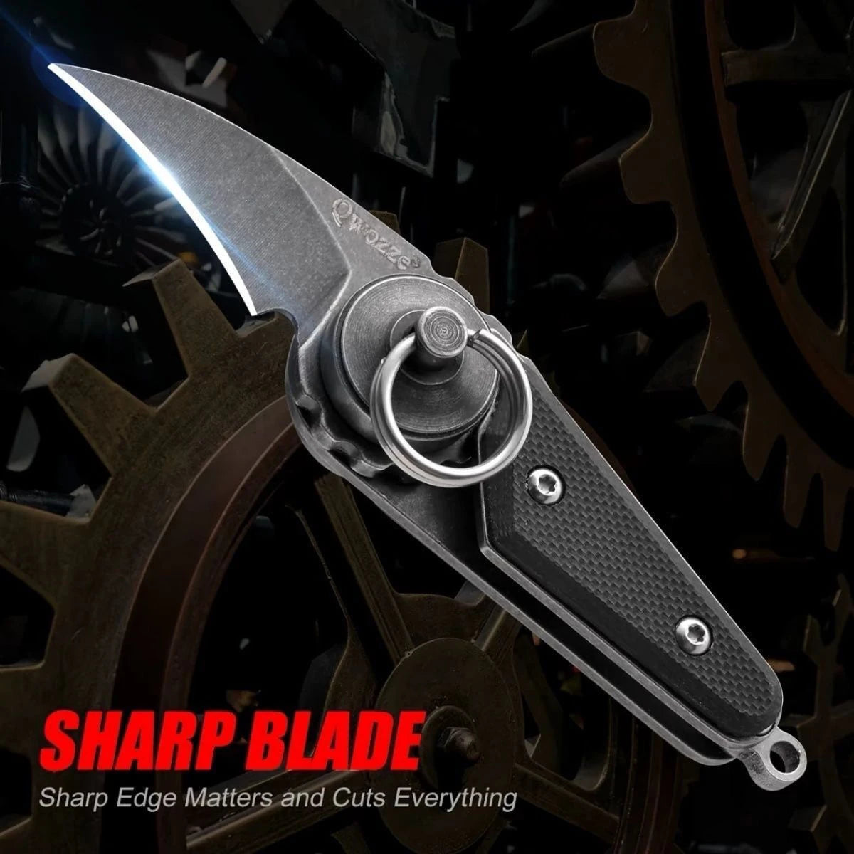 EDC Folding Pocket Knife – G10 Handle & Carbon Steel Blade Folding Pocket Knife Axl