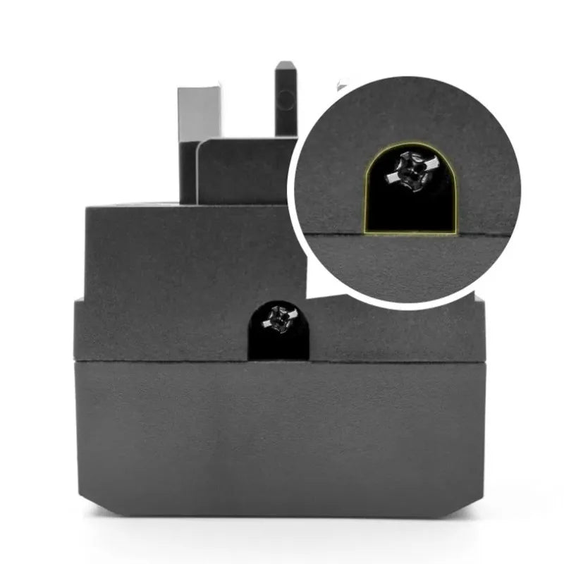 EU 2-Pin to UK/Singapore Type G Plug Adapter – 13A Fuse Travel Plug Adapter Axl
