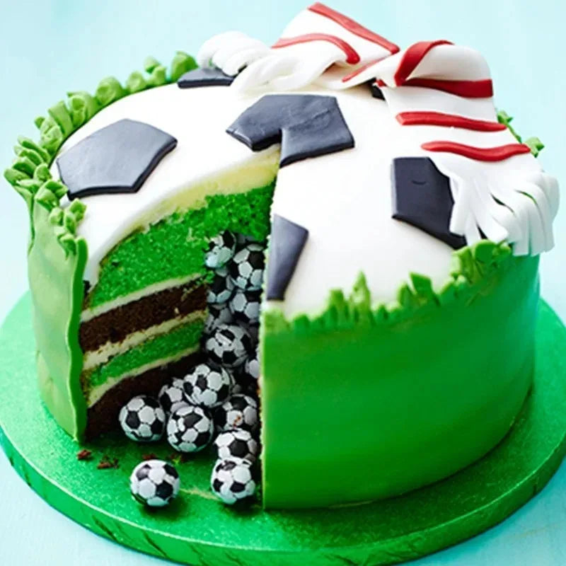 Football Fondant Cookie Cutter Set – 4 Pc Cake Decorating Molds Cookie Cutter Set Axl