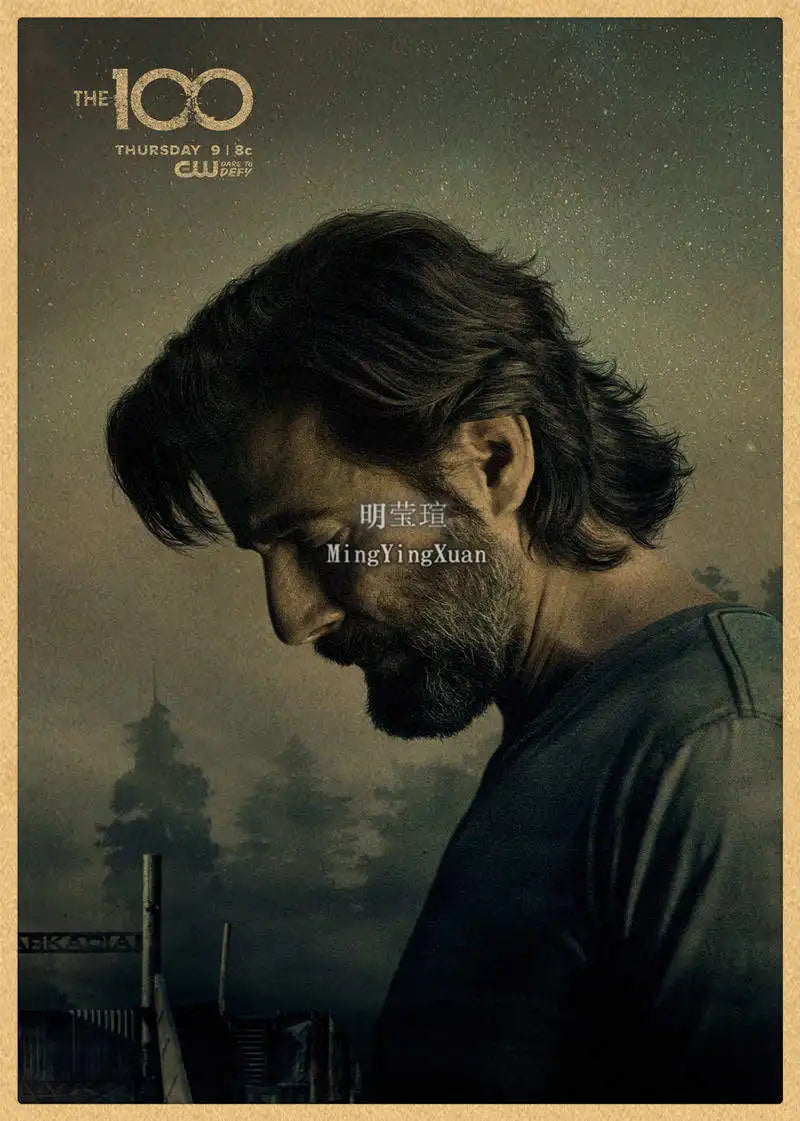 The 100 TV Series Kraft Paper Wall Poster | Home Decor Art Wall Art Poster Axl 22 30x20cm