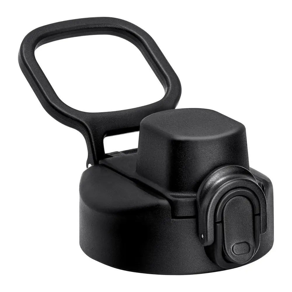 Wide Mouth Water Bottle Replacement Spout Lid | Auto Push Cap Water Bottle Lid Axl Black