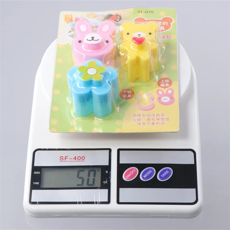 3-Piece Sandwich Crust Cutter Mold Set – Rabbit, Bear & Flower Sandwich Cutter Mold Axl