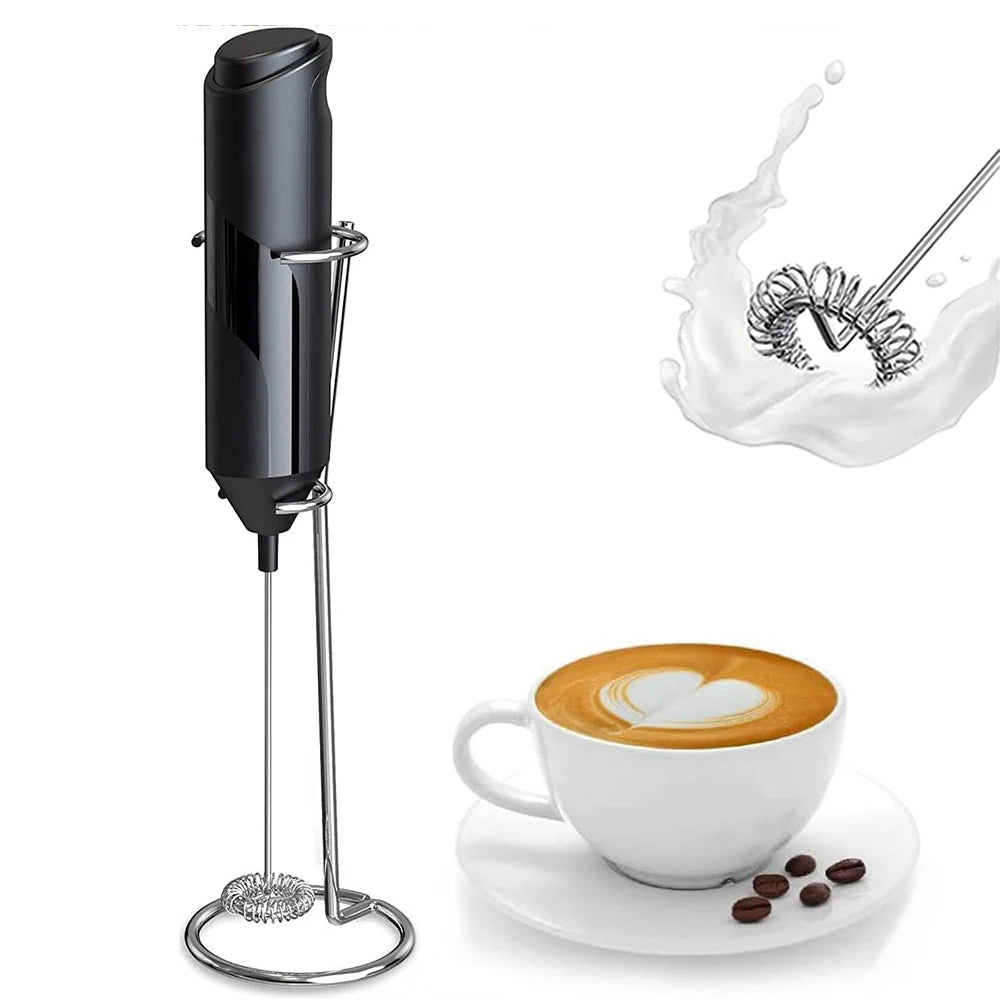 Handheld Electric Milk Frother & Foam Maker with Stand Handheld Milk Frother Axl