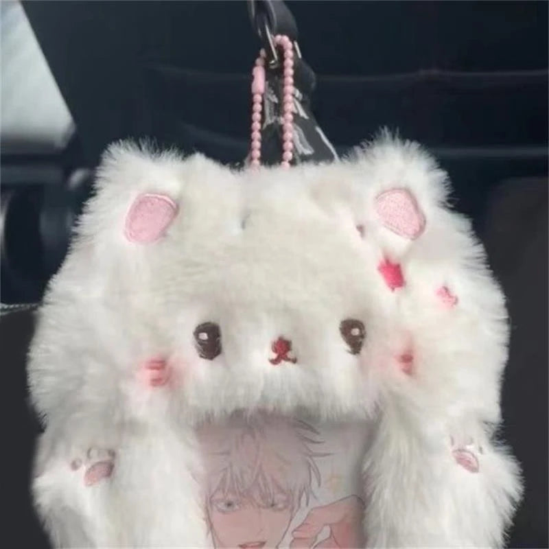 Plush Cat & Rabbit Kpop Photocard Holder Keyring Case Plush Card Holder Axl