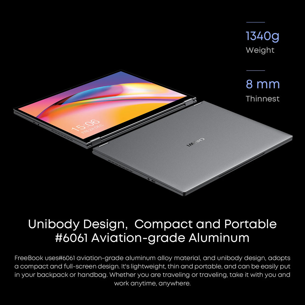 CHUWI FreeBook 2-in-1 Laptop 13.5" Touch Intel N150 16GB 512GB 2-in-1 Laptop Axl
