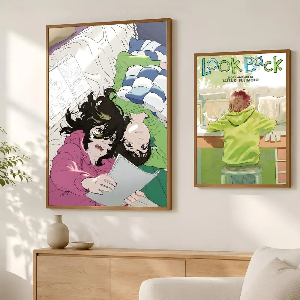 Look Back Manga HD PVC Self-Stick Wall Art Poster – Waterproof Wall Art Poster Axl