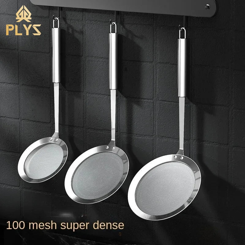 Stainless Steel Fat Skimmer Spoon – Fine Mesh Food Strainer Mesh Food Strainer Axl