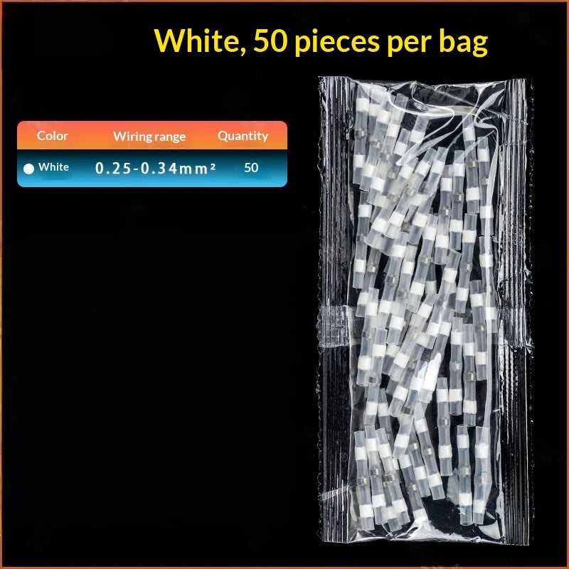 Waterproof Solder Seal Heat Shrink Wire Connectors 50–100Pcs Wire Connectors Axl 50pcs white