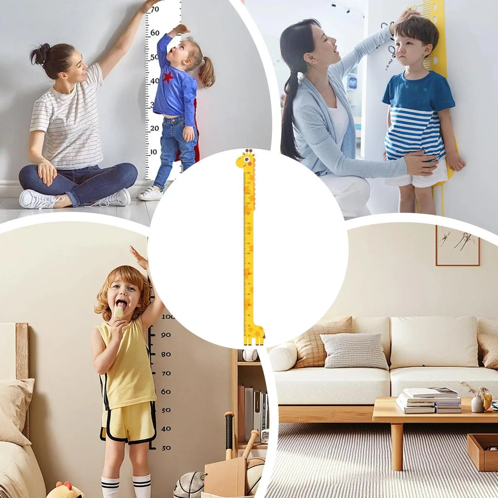 Kids Animal Wall Height Chart – Peel & Stick Growth Ruler Kids Growth Chart Axl
