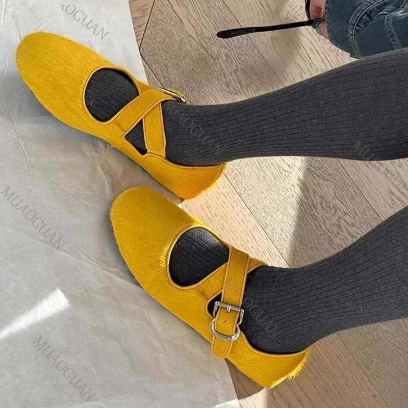 Women's Ballet Flats – Soft PU Leather Slip-On Dress Shoes Women's Ballet Flats Axl