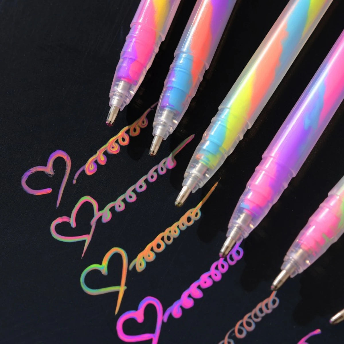 18-Piece Glitter Gel Highlighter Pens Set – 18 Vibrant Colors Glitter Gel Pen Set Axl