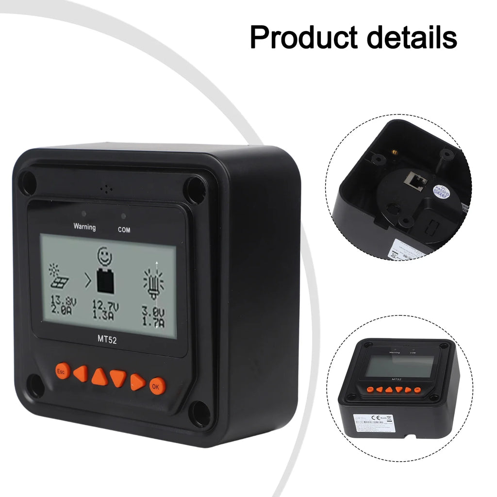 MT52 LCD Display Unit – Solar Controller Monitor RS485 Solar Controller Display Axl