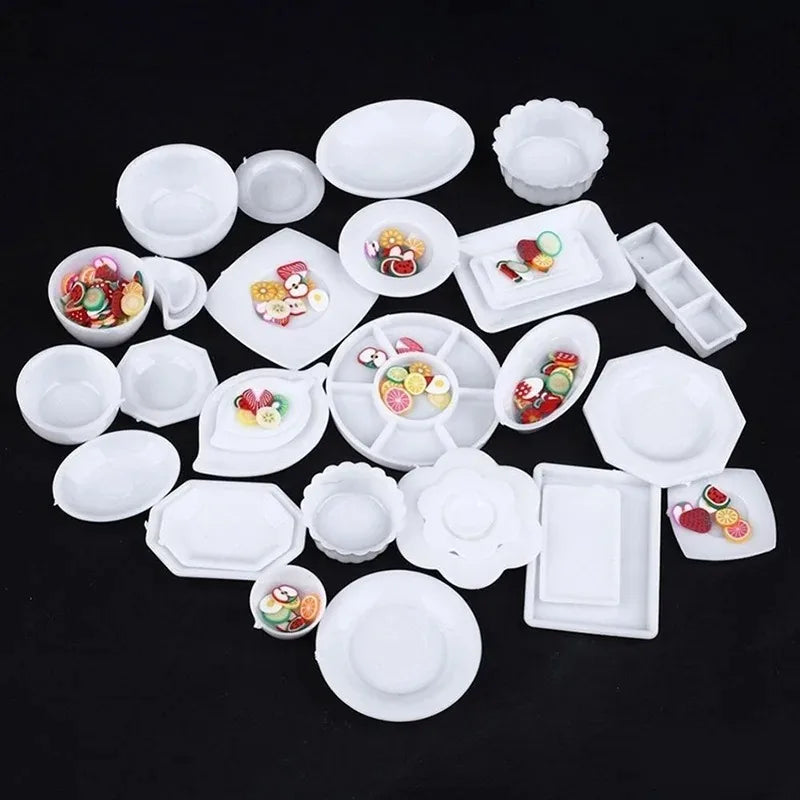 33-Piece Miniature Kitchen Tableware Set – Doll Accessories Doll Kitchen Accessories Axl Default Title