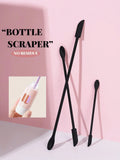 3-Piece Silicone Makeup Scraper Set – Foundation & Lotion Jar Makeup Scraper Set Axl 3Pcs Black-GH8653