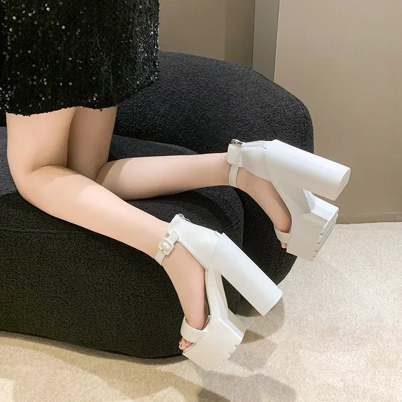 Women's Peep Toe Platform High Heel Sandals | Party & Wedding Platform Heel Sandals Axl