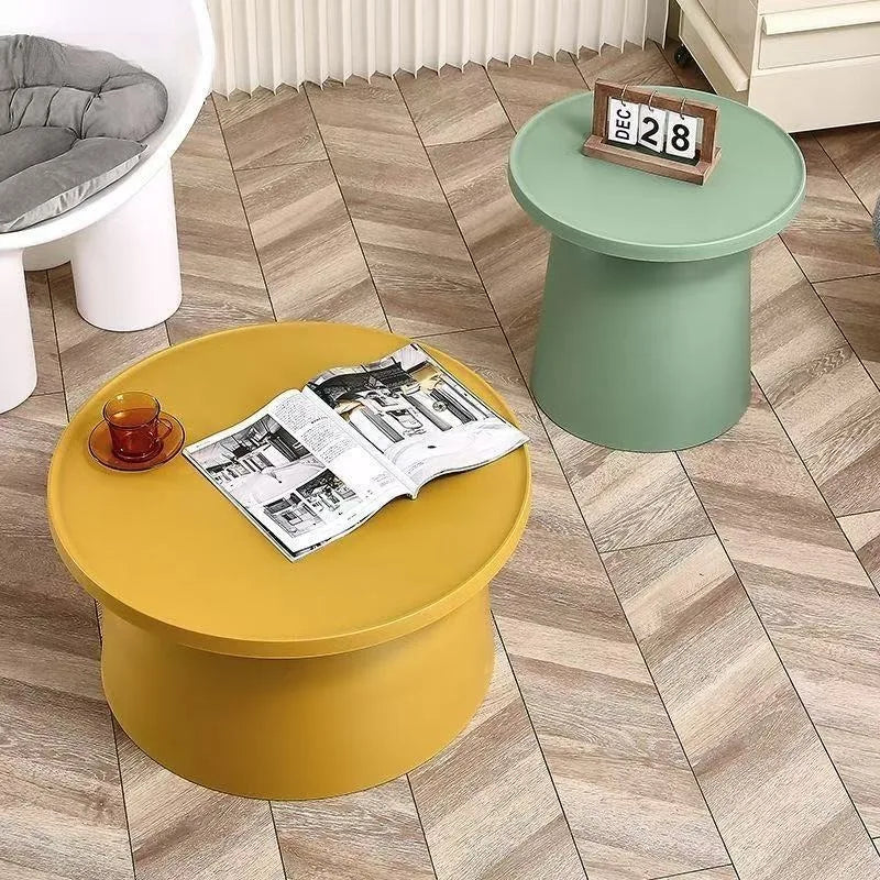 Modern Round Side Table – Minimalist Plastic Coffee Table Round Side Table Axl