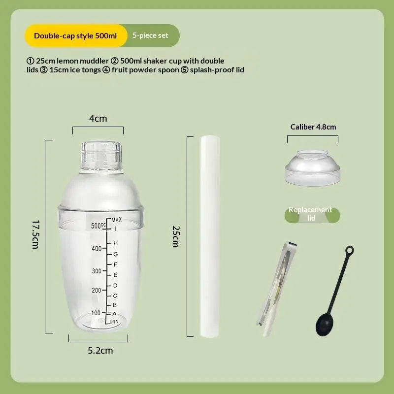 Cocktail Shaker & Jigger Set 3/5/7 Pcs – Home Bar Kit Cocktail Shaker Set Axl 500ML 5PCS