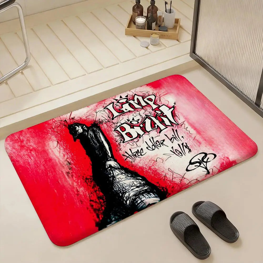 Limp Bizkit Flannel Floor Mat – Non-Slip Indoor Rug Flannel Floor Mat Axl