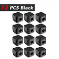 Adhesive Cable Clips – Cord Holder for Desk, Car & Wall Cable Clip Organizer Axl black 12pc