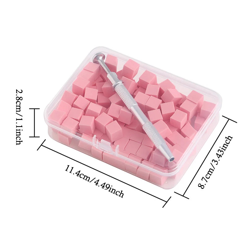 Nail Art Sponge Set 50/100 Pcs – Ombre Gradient Manicure Kit Nail Art Sponge Set Axl