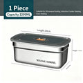 Stainless Steel Leak-Proof Bento Box – Large 1200ml Capacity Stainless Steel Lunch Box Axl 1200ml 1 1|1200ml
