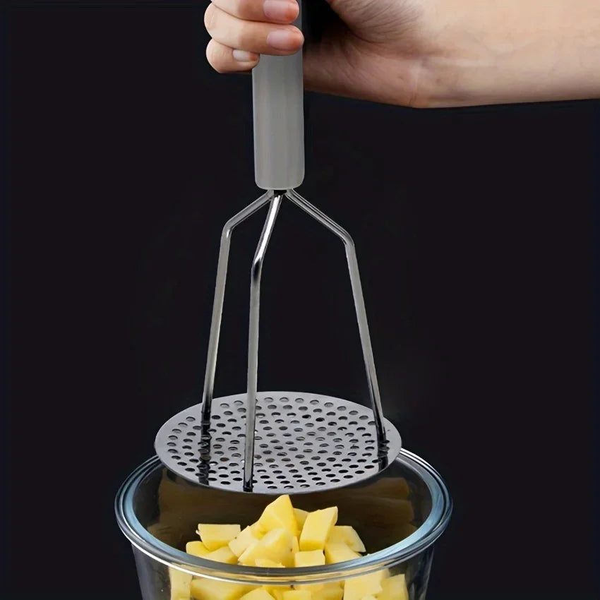 Stainless Steel Potato Masher & Juicer | Comfort Grip Handle Potato Masher Axl