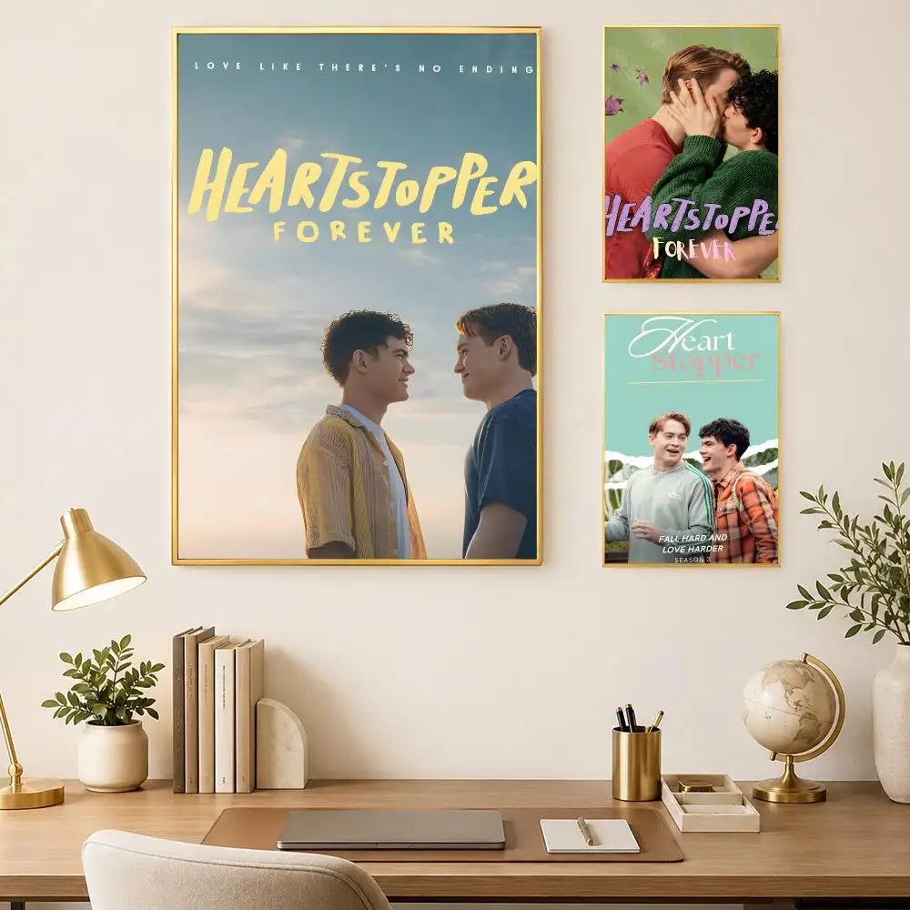Heartstopper Series H Self-Stick HD Wall Art Poster – Waterproof Wall Art Poster Axl