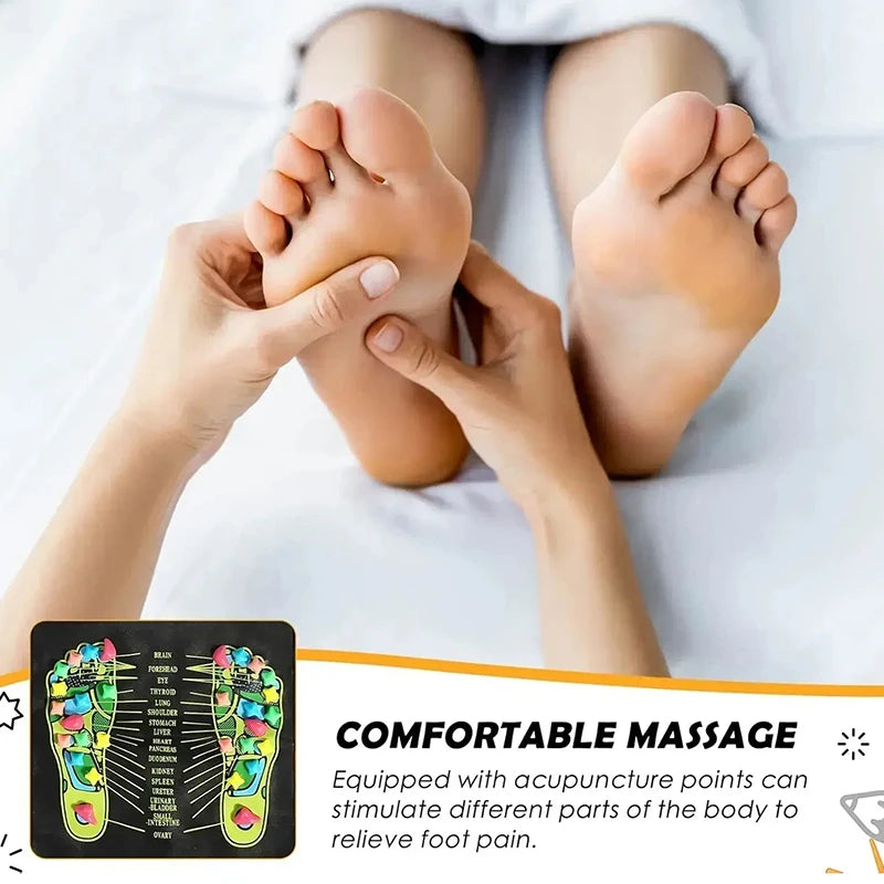 Reflexology Foot Massage Mat – Acupressure Walk Stone Pad Foot Massage Mat Axl
