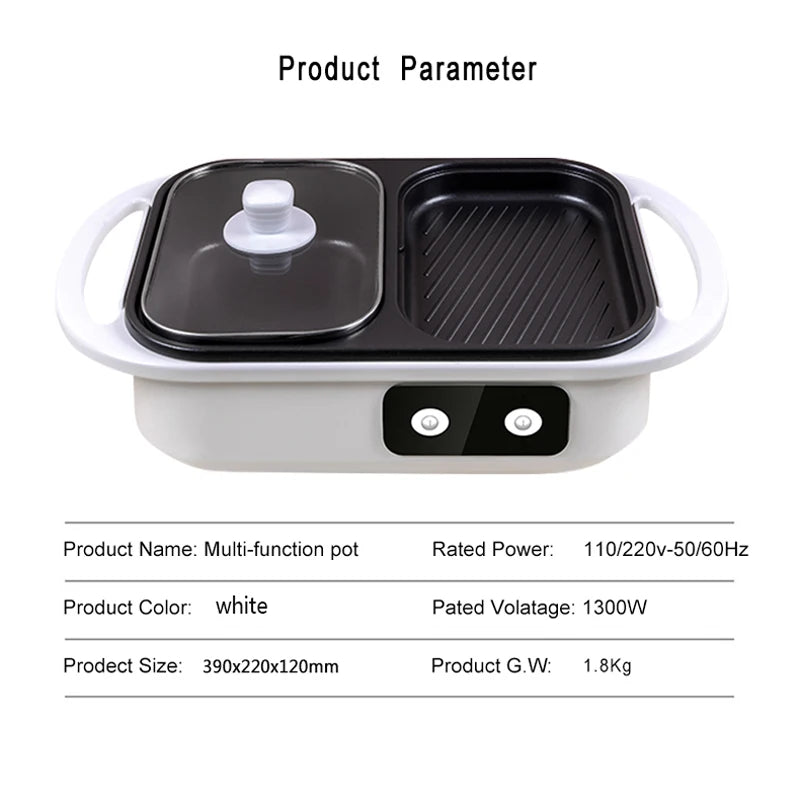 BALASHOV 2-in-1 Electric Hot Pot & Grill – Mandarin Duck Cooker Electric Hot Pot Grill Axl