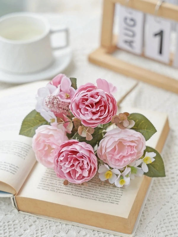 Silk Peony Artificial Flowers – Wedding, Home & Fall Décor Artificial Silk Flowers Axl color 3 1 PC