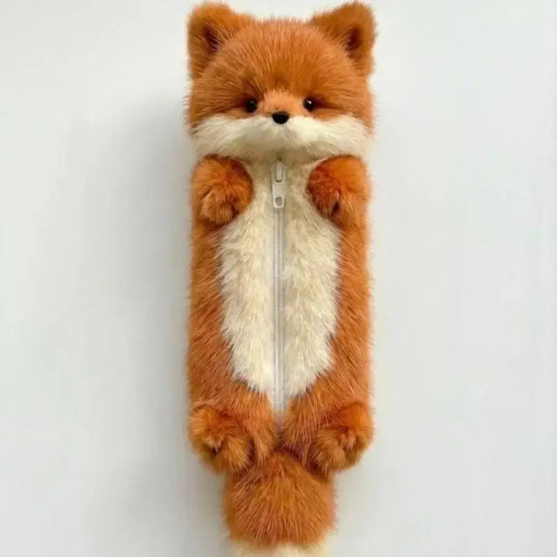 Cartoon Plush Pencil Case – Cute Animal Stationery Pouch Plush Pencil Case Axl A2