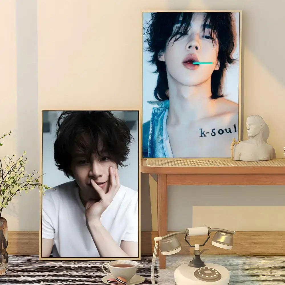 Cha Woo-min HD Waterproof Poster Stickers | Wall Décor & Gift Poster Sticker Axl
