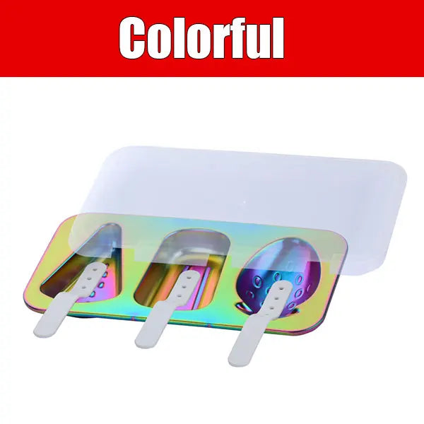 304 Stainless Steel Popsicle Mold Set – BPA Free, Easy Release Popsicle Mold Set Axl Colorful