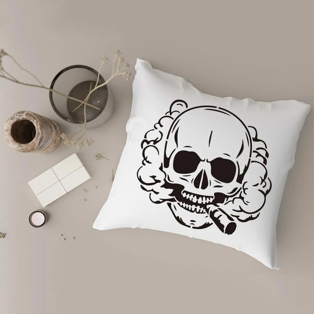 Large Skull Stencil 11.8" – Halloween Skeleton Drawing Template Craft Stencil Axl