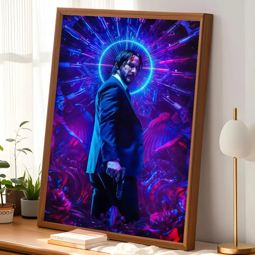 Keanu Reeves Self-Stick HD Wall Art Poster – Waterproof Decor Wall Art Poster Axl