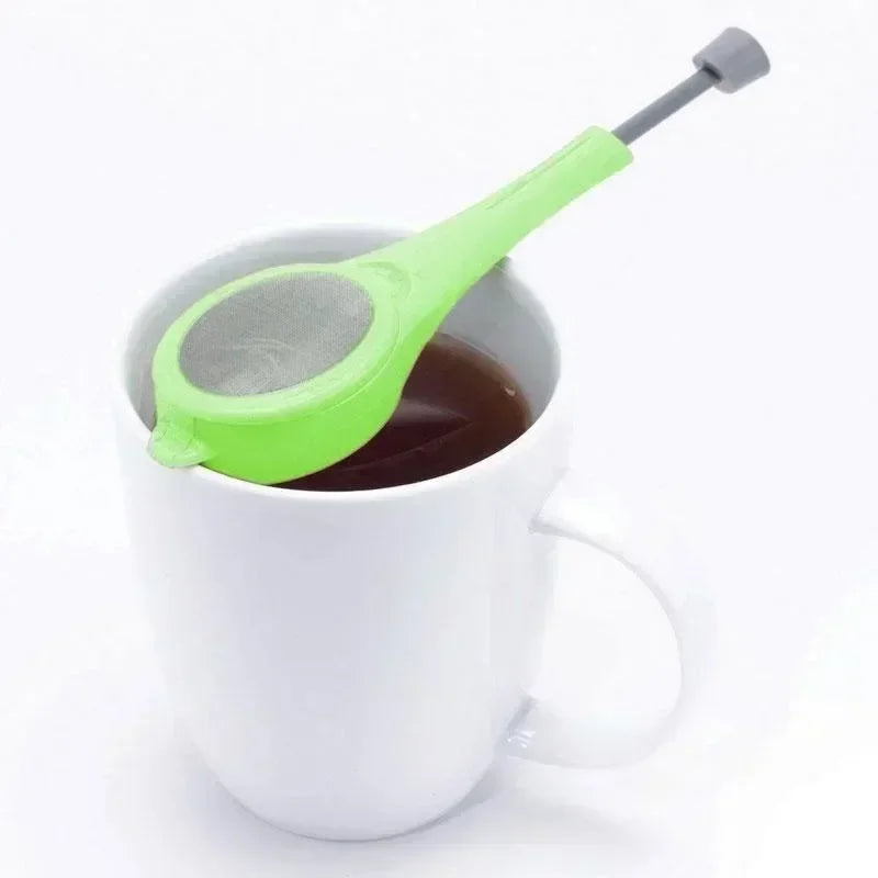 Manual Press Tea Infuser | Food Grade Loose Leaf Strainer Tea Infuser Axl