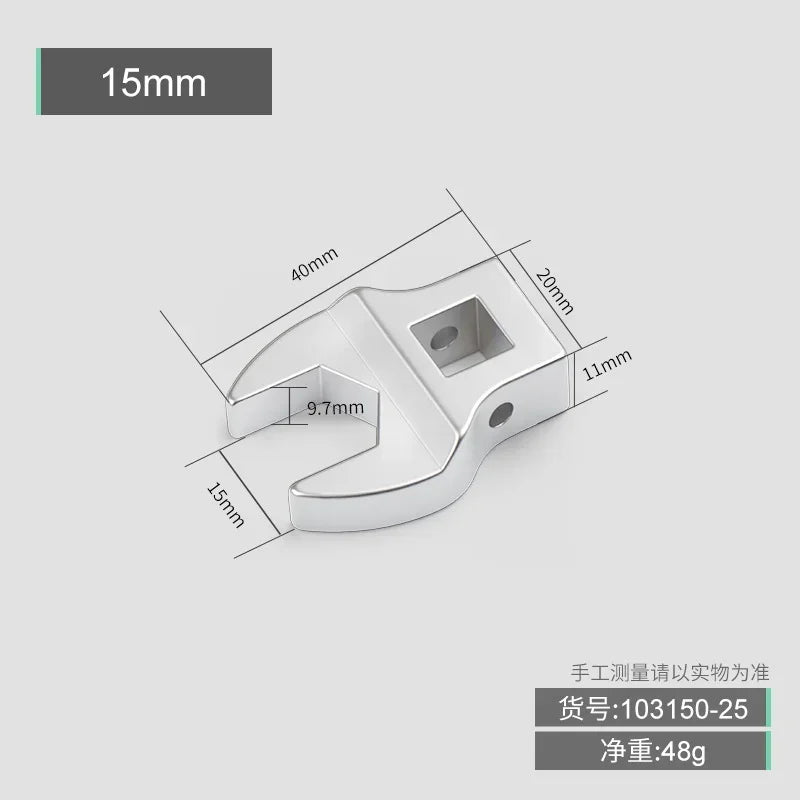 3/8" Quick-Release Ratchet Crowfoot Wrench – Chrome Alloy Ratchet Wrench Axl 15mm China Mainland