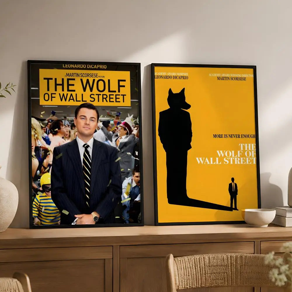 Wolf of Wall Street Movie Poster – Peel & Stick PVC Wall Art Movie Wall Poster Axl
