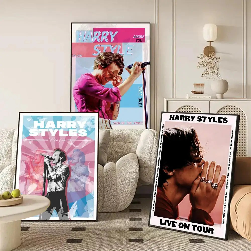 Harry Styles Canvas Wall Art Poster – Unframed Home Décor Canvas Wall Art Axl