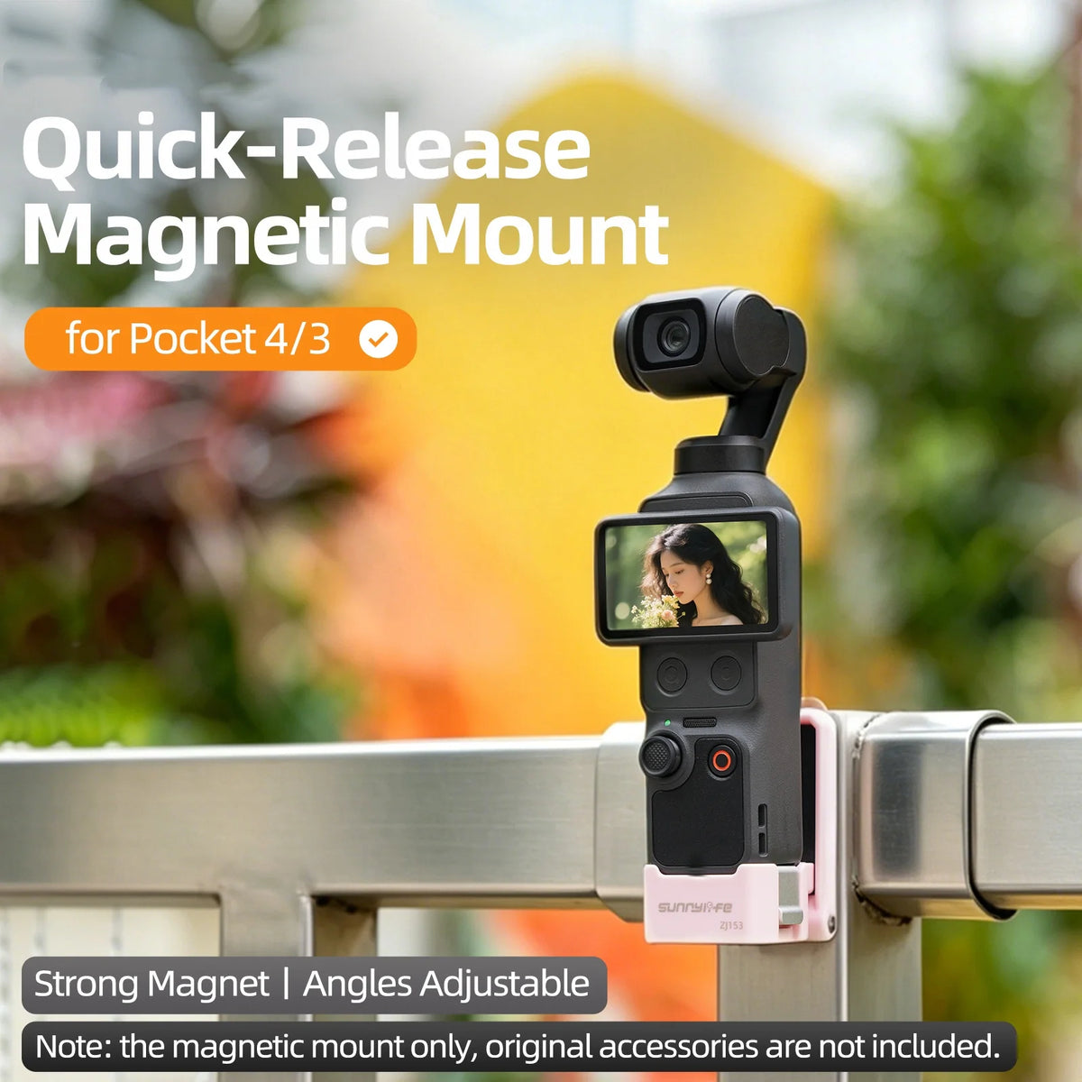 Quick Release Magnetic Bracket for DJI Osmo Pocket 4/3 Camera Magnetic Mount Axl