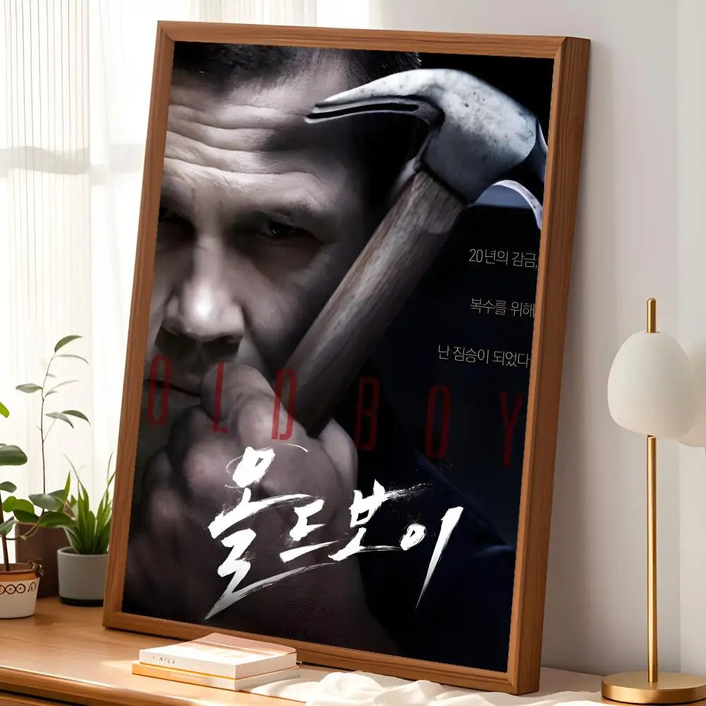 Oldboy Movie Poster – Self-Stick HD PVC Waterproof Wall Art Movie Wall Poster Axl