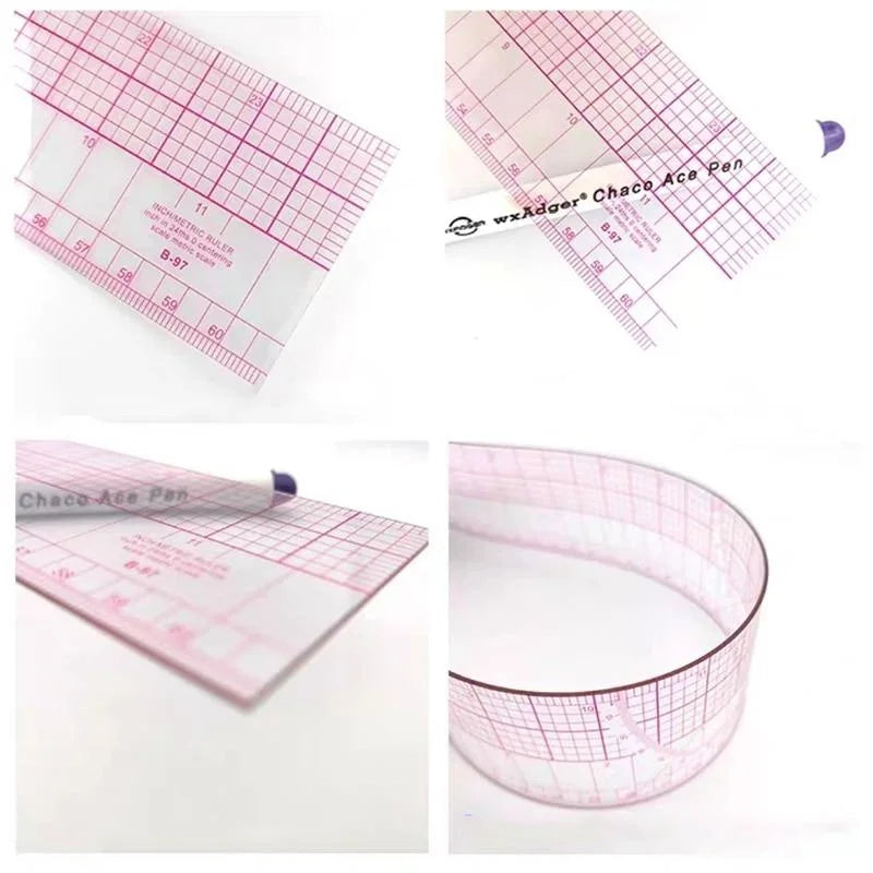 L-Shape Ruler – Quilting, Sewing & Right Angle Craft Scale Sewing Craft Ruler Axl