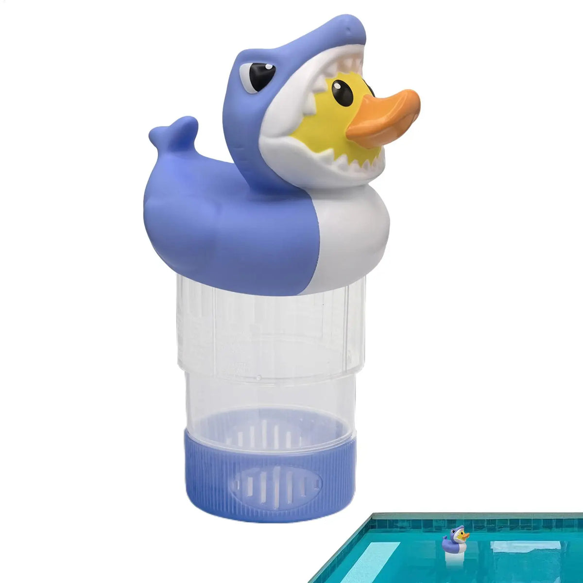 Duck Shark Floating Pool Chlorine Tablet Dispenser Pool Chlorine Floater Axl