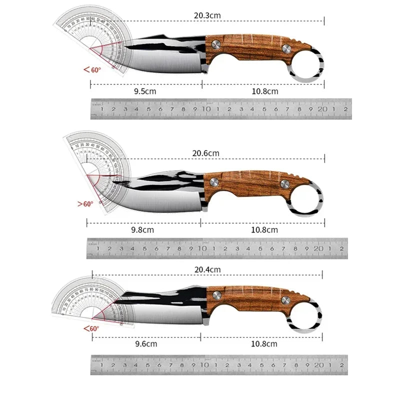 Hand-Forged Carbon Steel Boning & Multipurpose Kitchen Knife Kitchen Boning Knife Axl