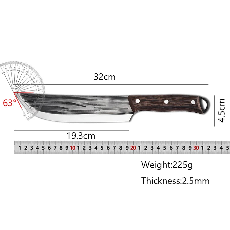 Forged Full Tang Meat Cleaver – Stainless Steel Chef Knife Kitchen Cleaver Knife Axl