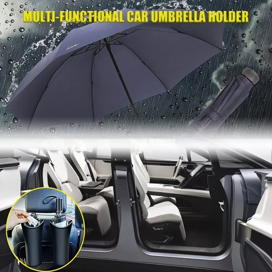 Car Hanging Trash Can – Black Press-Lid Waste Bin for Vehicles Car Hanging Trash Can Axl
