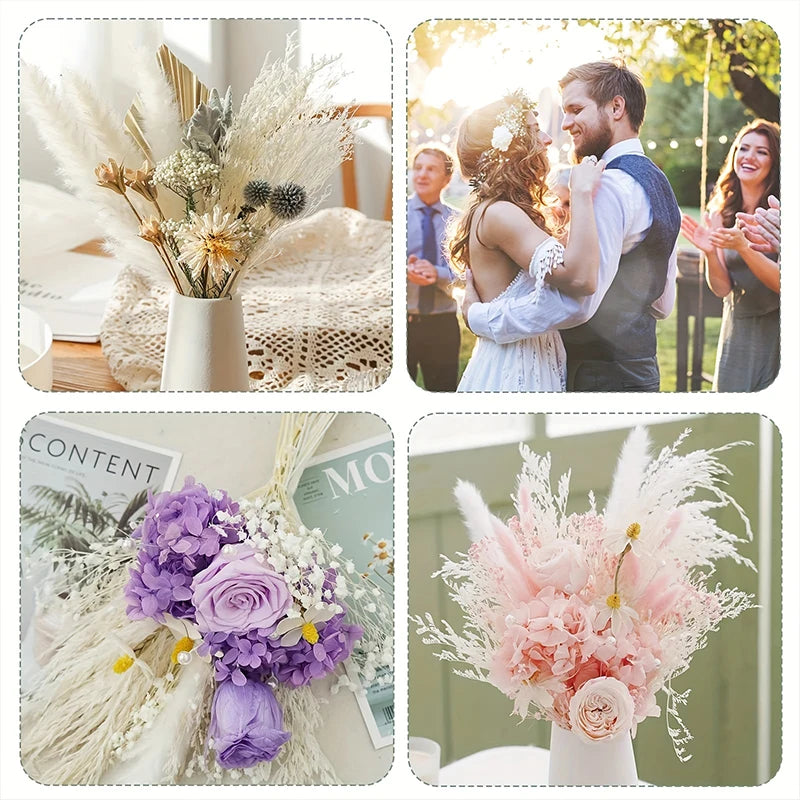 70g Dried Limonium Bouquet – Rustic Wedding & Home Décor Gift Dried Flower Bouquet Axl