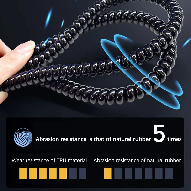 90cm TPU Spiral Cable Winder – Scooter Wire Organizer Cable Wire Organizer Axl