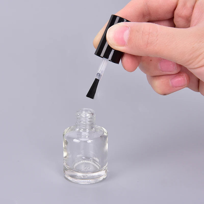 Empty Glass Nail Polish Bottles with Brush – 5/10/15ml Nail Polish Bottle Axl