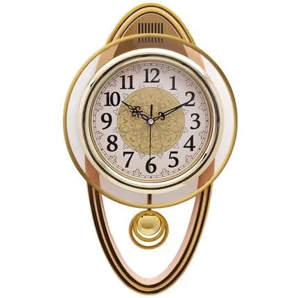 Vintage Pendulum Swing Wall Clock | Shabby Chic Quartz Decor Pendulum Wall Clock Axl Style 3 14 inch